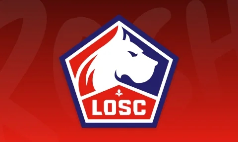 lille club logo on red background